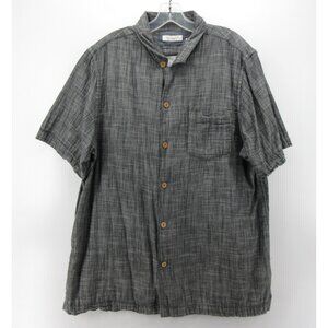 Ace Rivington Shirt XL Soft Chambray Button Up Loop Collar Camp Pocket